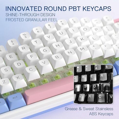Redragon K709 PRO 65% Wireless Gasket RGB Gaming Keyboard, 68 Keys Hot-Swap Compact Mechanical Keyboard w/Free-Mod Socket, 5-Layer Noise Dampening & Round PBT Keycaps, Quiet Custom Linear Switch in Saudi Arabia