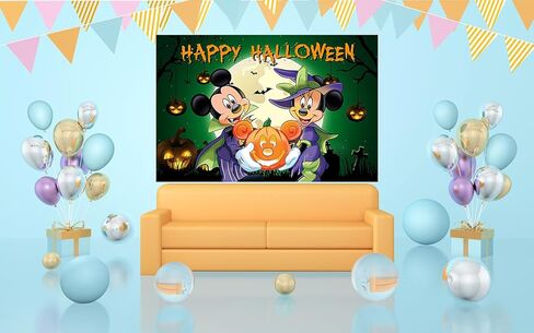 خلفية عيد الهالوين السعيدة لمستلزمات الحفلات لافتة على شكل قرع مقاس 5 × 3 أقدام لتزيين طاولة الكيك لافتة الهالوين in Kuwait