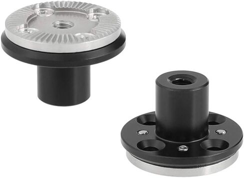 CAMVATE Standard M6 Rosette Mount Adapter with 15mm Micro Rod for Camera Accessories (2 Pieces) - 2535 in Saudi Arabia