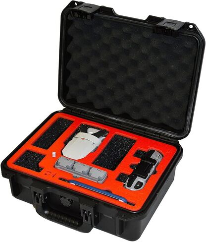 حافظة Pelican - متوافقة مع طائرة DJI MINI 2 Drone مع ملحقات Fly More Kit. يحمل أيضًا وحدة تحكم قياسية أو ذكية in Saudi Arabia