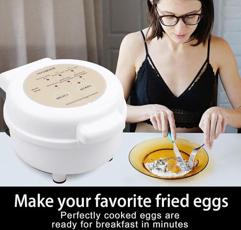 Smart Fried Egg Cooker, Low Heat Cooking, Make fried egg like Sunny side up, Over easy etc. It automatically stops with sound alert when done, Non stick coating, Patent applied in Saudi Arabia