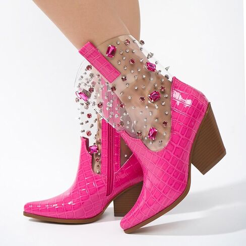 Cape Robbin Chriena Cowboy Boots Women, Rhinestone Cowgirl Boots for Women, Glittery Stylish Western Outfit for Women in Kuwait
