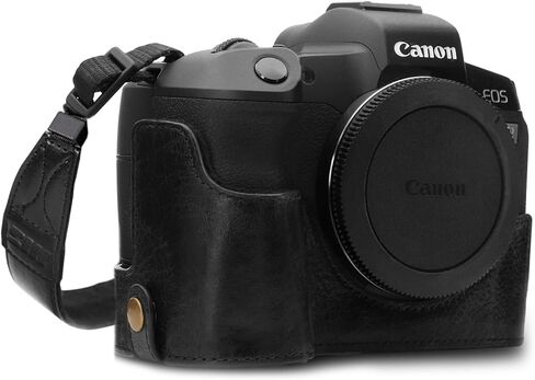 MegaGear MG1558 Ever Ready Genuine Leather Camera Half Case Compatible with Canon EOS Ra, R - Brown in Saudi Arabia