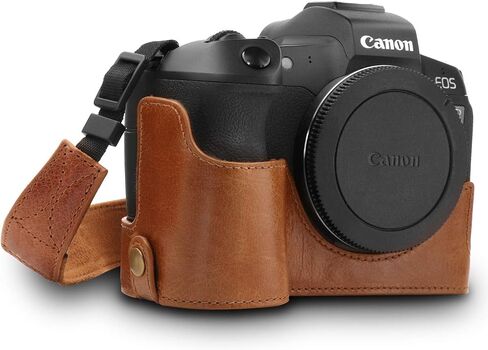 MegaGear MG1558 Ever Ready Genuine Leather Camera Half Case Compatible with Canon EOS Ra, R - Brown in Saudi Arabia