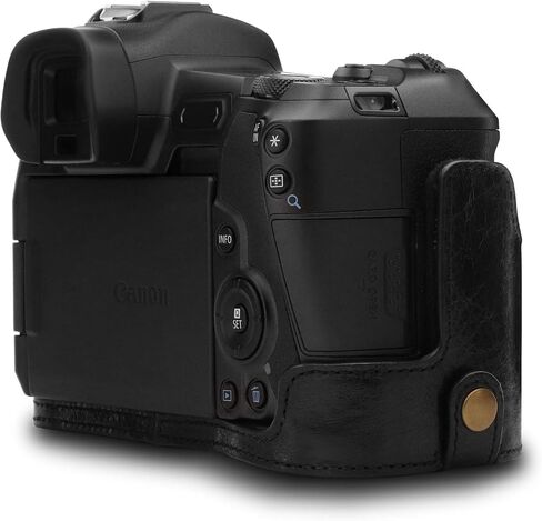 MegaGear MG1558 Ever Ready Genuine Leather Camera Half Case Compatible with Canon EOS Ra, R - Brown in Saudi Arabia