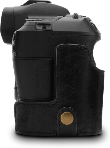 MegaGear MG1558 Ever Ready Genuine Leather Camera Half Case Compatible with Canon EOS Ra, R - Brown in Saudi Arabia