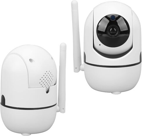 Ciciglow كاميرا أمان 360 درجة للمراقبة المنزلية، كاميرا ذكية معدنية بلاستيكية 720P مع ليلة بالأشعة تحت الحمراء، قابس أمريكي in Saudi Arabia