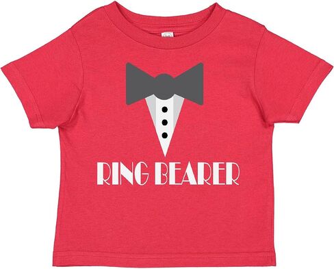 inktastic Ring Bearer Mock Tux Tuxedo Toddler T-Shirt in Kuwait