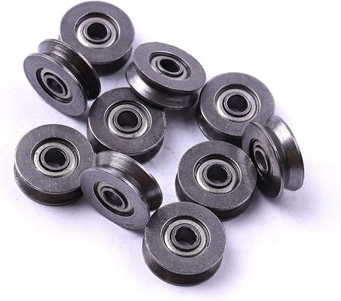 Atoplee 20pcs V623 Bearing Steel Wire V Groove Pulley Ball Bearing, 3x12x4mm in Saudi Arabia