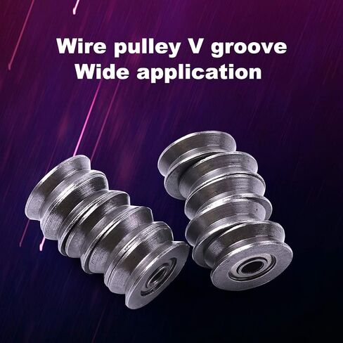 Atoplee 20pcs V623 Bearing Steel Wire V Groove Pulley Ball Bearing, 3x12x4mm in Saudi Arabia