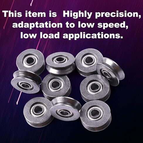 Atoplee 20pcs V623 Bearing Steel Wire V Groove Pulley Ball Bearing, 3x12x4mm in Saudi Arabia