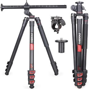 Aluminum Alloy Horizontal Tripod INNOREL YT284A with Rotatable Multi-Angle Center Column,29mm Tube Professional Camera Tripod Monopod for Digital DSLR Video Camcorder Overhead Shooting Load 20kg