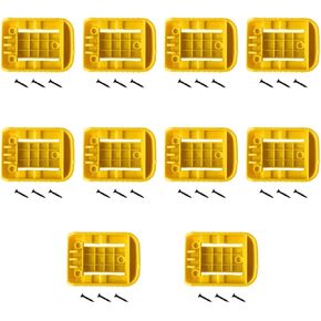 Battery Holder Battery Holders Mount Battery Ready Dock/Mount Holder Fit for Dewalt 20V 60V Battery (No Battery), 10Pcs