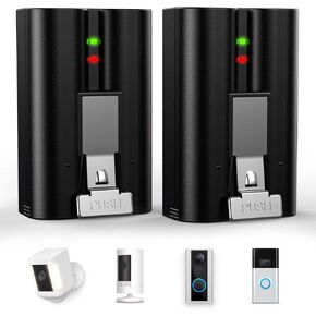 Zecti 2 Pack 6040mAh Replacement Battery for Ring-Doorbell 2/3/4/3plus, Stick-Up Cam (2nd & 3rd Gen) and Spotlight Camera,Rechargeable Upgraded Lithium Li-ion Batteries 3.65V Camera Indoor Outdoor