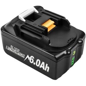 بطارية بديلة 6.0Ah لماكيتا BCS550 BDA350 BFR550 BFR750 BFS450 BFS451 BGA402 BGA452 BGD800 BGD801 in Kuwait