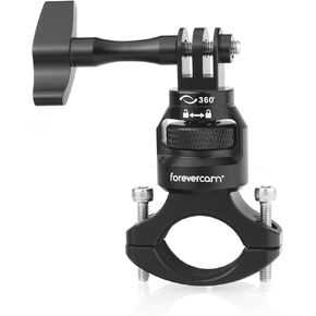 Forevercam Bike Handlebar Mount for GoPro, 360 Degree Aluminium Alloy Motorbikes Round Tube Mount for Hero 12/11/10/9/8 and Other Action Cameras