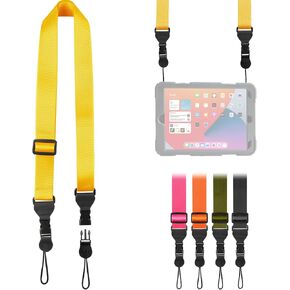 Adjustable Shoulder Strap, Nylon Camera Strap, Comfortable Neck Strap for iPad, Cellphone Tablet, Camera, Laptop, Binocular, Luggage Bag (Bright Yellow Universal Lanyard)