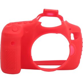 Anti skid Wear Resisting Camera Silicone Cover Soft Protector Case for Canon 60D (Red)