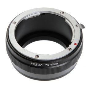 Lens Mount Adapter for Pentax K/PK Mount Lens to Canon EOS M EF-M M2 M3 M5 M6 M10 M50 M100 Mirrorless Camera Adapter Ring