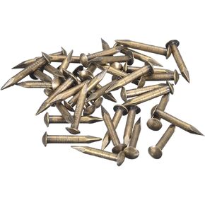 uxcell 40 Pcs Small Tiny Nails 2.8mmx15mm(DxL) Tiny Brass Nails Hardware Nails Small Nail for Wooden DIY Decorative Boxes Household Accessories, Bronze Tone