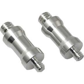 1/4 to 3/8 Inch Converter Threaded Adapter RLECS 2PCS 1/4 Inch and 3/8 Inch Converter Threaded Screws for Tripod Monopod Digital SLR Camera, Tripod and Camera Adapter Set