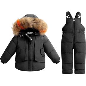 Baby Girls Boys' Snowsuit Winter Clothes Kids Coats Toddler Snow Pants and Jacket