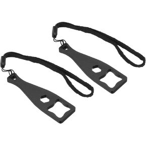 PATIKIL Camera Screw Spanner, 2 Pack Aluminium Camera Tighten Knob Bolt Nut Screw Wrench with Lanyard for Action Camera, Black