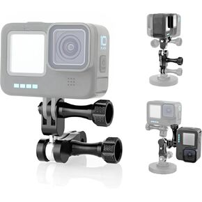 Forevercam Aluminum Extension Mount for Gopro 360° Rotary Extension Arm Ball Joint Mount / 90 Degree Vertical Adapter Resistant Compatible with Hero 8/9/10/11/12 Action Camera Swivel Mount