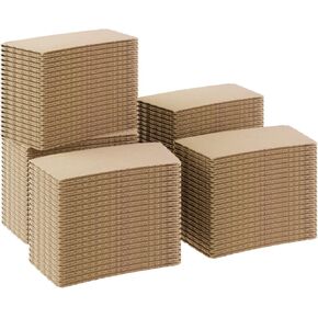 Coffee Sleeves 900 Pcs – Corrugated Brown Kraft Paper Cups Sleeves Fit 12oz, 16oz, 20oz, 22oz & 24oz Cups – Recyclable & Disposable – Perfect for Hot Drink in Cafes & Offices (Pack of 900)