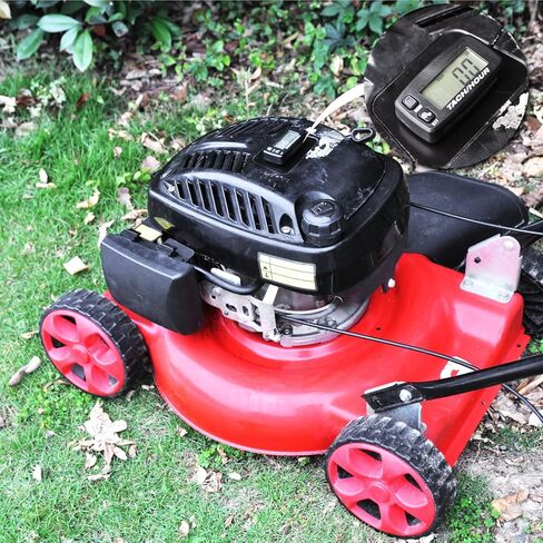 JR-HM032A Self Powered Digital Tach/Inductive/Maintenance/Waterproof/Backlit/Shutdown Hour Meter,Battery Replaceable,for Lawn Mower Tractor Generators and Pneumatic Equipment (1) in Kuwait