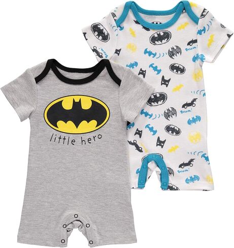 DC Comics Batman Newborn Infant Baby Boys' Romper Bodysuit 2 Pack in Saudi Arabia