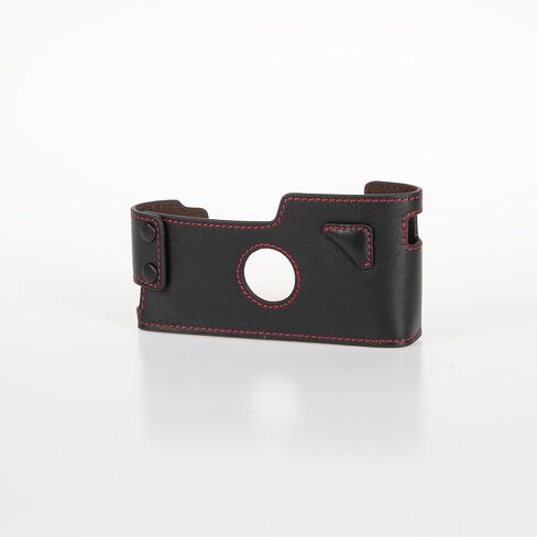 Black Leather with Red Stitching Half Case for Leica M5 Film camera with 2 lugs or 3 lugs in Saudi Arabia