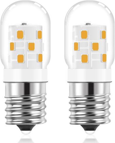 e17 led تحت الميكروويف فوق الموقد لمبة الضوء 125v الأجهزة 8206232a 40w المتوهجة المكافئة، e17 قاعدة متوسطة 3w لمبة الضوء عكس الضوء للثلاجات، غطاء محرك السيارة، ضوء النهار 4000k، 2 حزمة in Kuwait