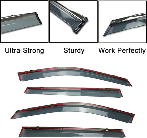 4 pcs Side Window Deflectors Vent Window Visors Sun Wind Rain Guards fits for Envision 2021 2022 2023 Automotive Vent Window Visors in Saudi Arabia