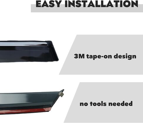 4 pcs Side Window Deflectors Vent Window Visors Sun Wind Rain Guards fits for Envision 2021 2022 2023 Automotive Vent Window Visors in Saudi Arabia