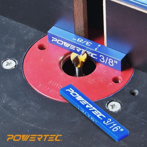 مجموعة أدوات إعداد POWERTEC مكونة من 15 قطعة، وقضبان إعداد طاولة جهاز التوجيه مع مربع تأطير على شكل حرف L مقاس 16 بوصة × 24 بوصة مع طاولات رافتر لقمة جهاز التوجيه/ارتفاع شفرة منشار الطاولة، ومنشار شريطي، ومكبس حفر (72051) in Saudi Arabia