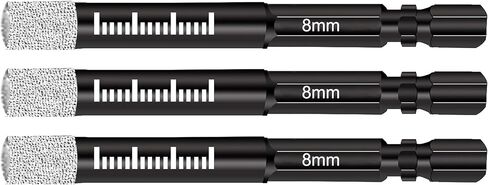 NACX 6mm Dry Diamond Drill Bits, 1/4 Hex Shank Brazed Diamond Core Drill Bits for Granite Marble Porcelain Tile Ceramic Stone Glass Hard Materials, 4Pcs in Saudi Arabia