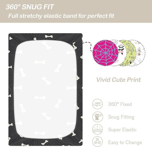 CaTaKu Mini Crib Sheets Fitted for Girls Boys Cute Gooses Duck Baby Crib Sheets, Neutral Mattress Sheets Nursery Toddler Bed Sheets 28"x 52" in Kuwait