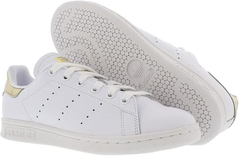 adidas Stan Smith Footwear White/Footwear White/Gold Metallic 8 in Saudi Arabia