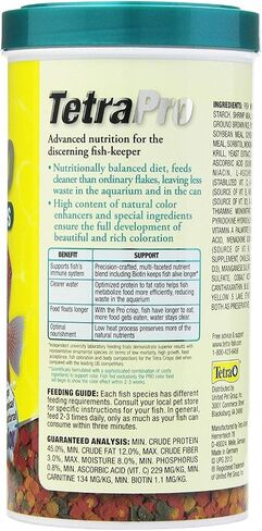 TetraPro Tropical Color Crisps Fish Food, 7.41 oz in Kuwait