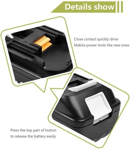 6.0Ah Replacement Battery for Makita BCS550 BDA350 BFR550 BFR750 BFS450 BFS451 BGA402 BGA452 BGD800 BGD801 in Kuwait