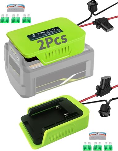 2 Packs 40V Battery Adapter for RYOBI,DC 40V to 12V Step Down Converter Adapter for Ryobi 40V Li-ion Battery DIY for Power Wheels Adapter Automatic Buck Boost Voltage Regulator for DIY RC Toy Car in Kuwait