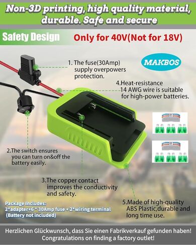 2 Packs 40V Battery Adapter for RYOBI,DC 40V to 12V Step Down Converter Adapter for Ryobi 40V Li-ion Battery DIY for Power Wheels Adapter Automatic Buck Boost Voltage Regulator for DIY RC Toy Car in Kuwait