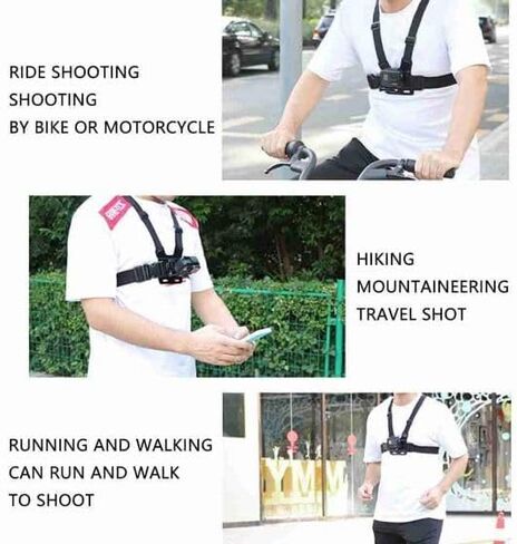 Mobile Phone Chest Mount Harness Strap Holder Cell Phone Clip Action Camera and phone holder, new1234 in Kuwait