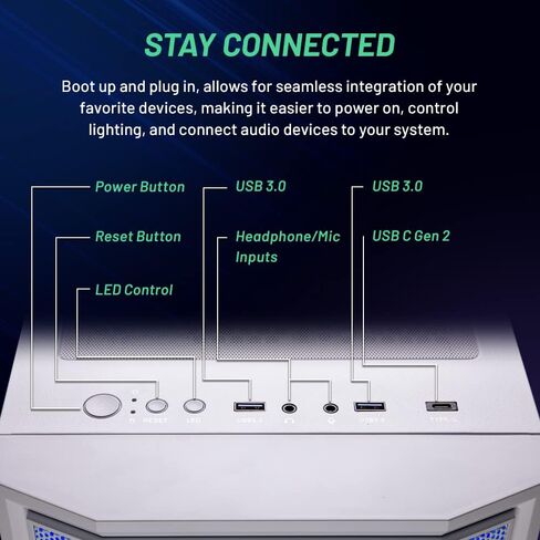 Skytech King 95 Gaming PC Desktop, Ryzen 7 7700X 4.5 GHz (5.4GHz Turbo Boost), NVIDIA RTX 4070 Ti Super 16GB GDDR6X, 1TB Gen4 SSD, 32GB DDR5 RAM 5600 RGB, 750W Gold PSU, ARGB AIO, Wi-Fi, Win 11 Home in Saudi Arabia