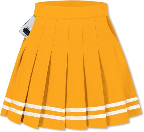 Denim Pleated Skirts, A-line High Elastic Waist Womens Mini Tennis Skater Y2K Jeans Skirt Denim Blue, US 2XL in Kuwait