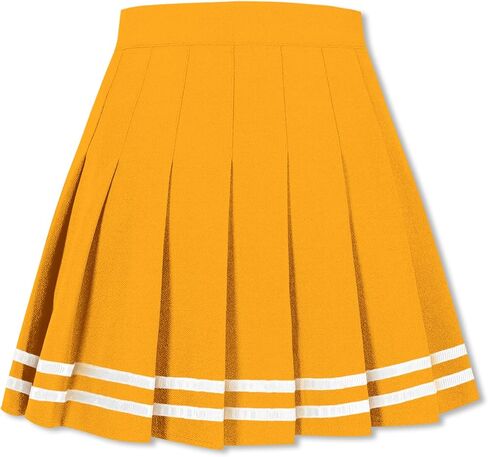 Denim Pleated Skirts, A-line High Elastic Waist Womens Mini Tennis Skater Y2K Jeans Skirt Denim Blue, US 2XL in Kuwait