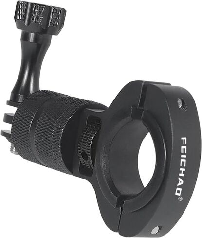 FEICHAO 360 درجة مضادة للعكس 1/4 برغي المقود المشبك حامل أنبوب متوافق مع ملحقات كاميرا GoPro Action (مشبك أسود) in Kuwait