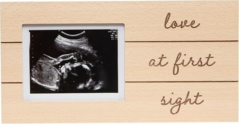 إطار صورة خشبي للوحة السونوجرام من بيرهيد لاف من أول نظرة، إطار إعلان الحمل بالموجات فوق الصوتية، ديكور مثالي لغرف الأطفال وهدية لعيد الأم، استحمام الطفل، الأم الجديدة والمتوقعة in Kuwait