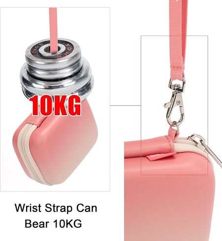 حافظة كاميرا رقمية Cwatcun، حقيبة صغيرة لحمل الكاميرا وحقيبة واقية لكاميرات السفر AbergBest 2.7 بوصة LCD Kodak Pixpro/Canon PowerShot ELPH 180/190 / DSCW830، حافظة مضادة للصدمات، وردي in Saudi Arabia